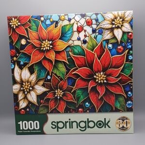 Springbok Glazing Poinsettias Puzzle